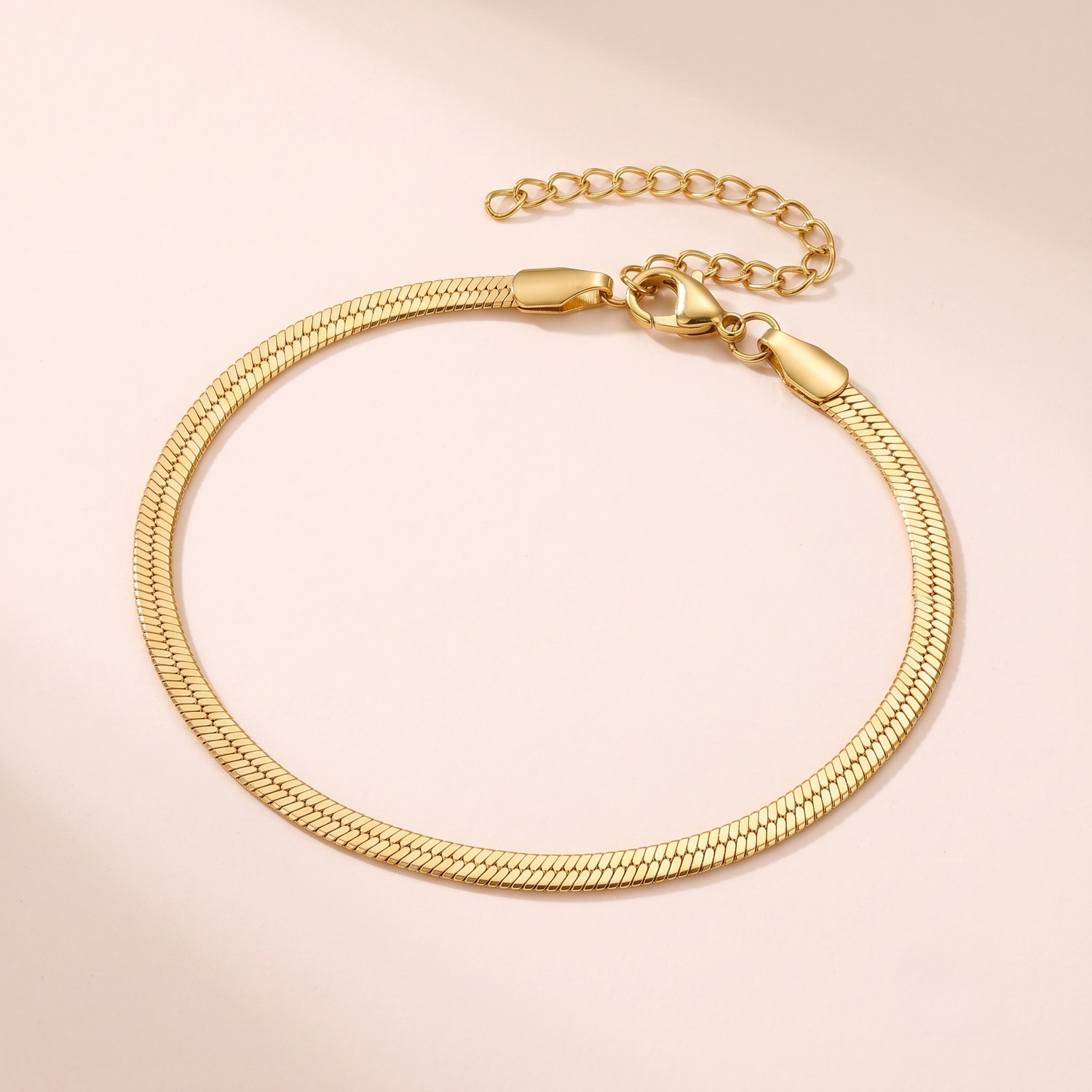 Bracelet Maille Serpent Doré