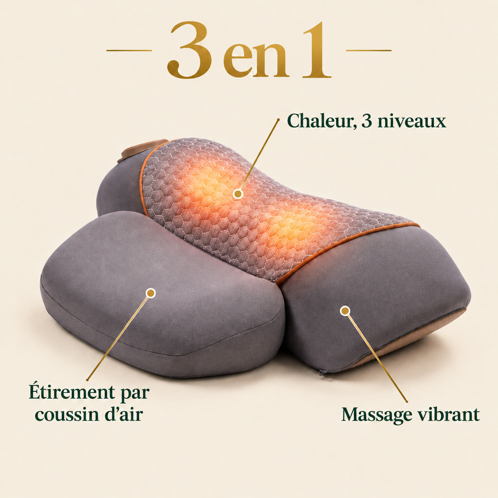 3 en 1 : étirement, chaleur, massage