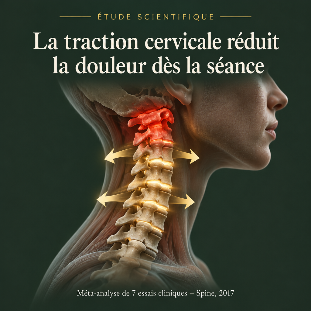 Traction cervicale : méta-analyse de 7 essais cliniques